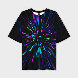 Мужская футболка оверсайз Neon rods