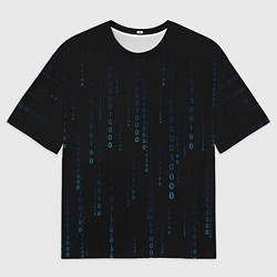 Мужская футболка оверсайз Color black blue