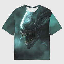 Мужская футболка оверсайз Чужой в космосе