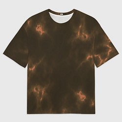 Футболка оверсайз мужская The color is brown, цвет: 3D-принт
