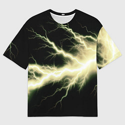 Мужская футболка оверсайз Lightning yellow