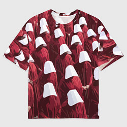 Мужская футболка оверсайз Рассказ служанки паттерн