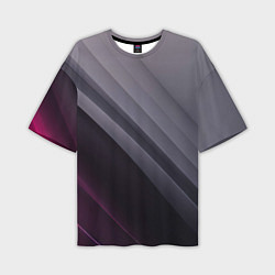 Футболка оверсайз мужская Color black grey, цвет: 3D-принт