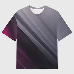 Футболка оверсайз мужская Color black grey, цвет: 3D-принт
