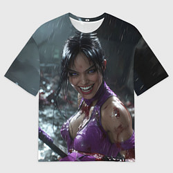 Мужская футболка оверсайз Счастливая Милина МК