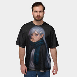 Футболка оверсайз мужская Эмилия реализм, цвет: 3D-принт — фото 2