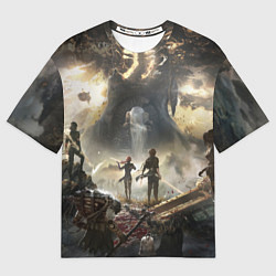 Мужская футболка оверсайз Экспедиция Clair Obscur expedition 33