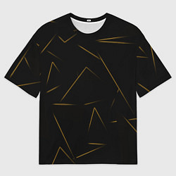 Футболка оверсайз мужская Color yellow line, цвет: 3D-принт