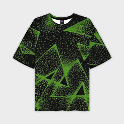 Мужская футболка оверсайз Triangles with dots