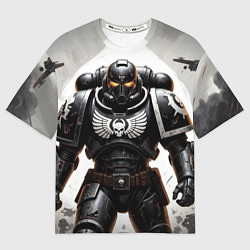 Футболка оверсайз мужская Warhammer 40k космодесант, цвет: 3D-принт