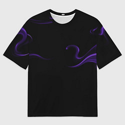 Футболка оверсайз мужская The color purple is an abstraction, цвет: 3D-принт