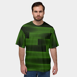 Футболка оверсайз мужская The color is green brick, цвет: 3D-принт — фото 2