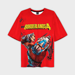 Мужская футболка оверсайз Псих в кандалах Borderlands 4