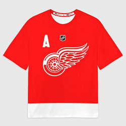 Мужская футболка оверсайз Дацюк Павел - Детройт Ред Уингз