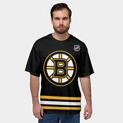 Футболка оверсайз мужская Бобби Орр - Бостон Брюинз, цвет: 3D-принт — фото 2