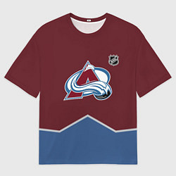 Футболка оверсайз мужская Колорадо Эвеланш хоккей, цвет: 3D-принт