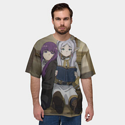 Футболка оверсайз мужская Фрирен вместе с Ферн, цвет: 3D-принт — фото 2