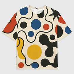 Мужская футболка оверсайз Пятна