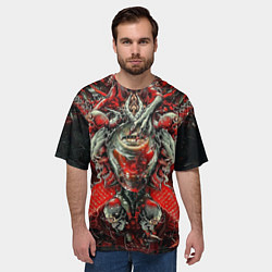 Футболка оверсайз мужская Doom постер к игре, цвет: 3D-принт — фото 2