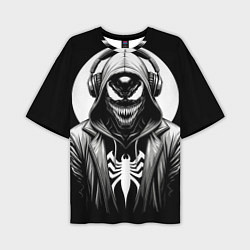 Футболка оверсайз мужская Venom black, цвет: 3D-принт