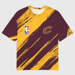 Футболка оверсайз мужская Кливленд Кавальерс - команда НБА, цвет: 3D-принт