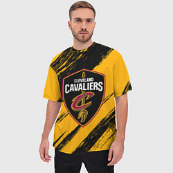 Футболка оверсайз мужская Cleveland Cavaliers NBA, цвет: 3D-принт — фото 2
