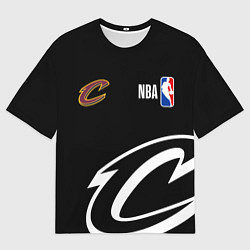Футболка оверсайз мужская Cleveland Cavaliers basketball, цвет: 3D-принт