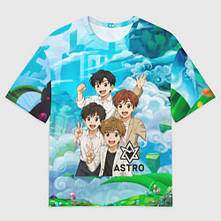 Футболка оверсайз мужская Astro в аниме стиле, цвет: 3D-принт