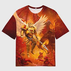 Мужская футболка оверсайз Кот примарх