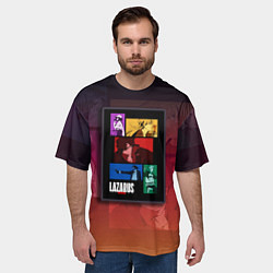Футболка оверсайз мужская Lazarus Art, цвет: 3D-принт — фото 2