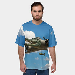 Футболка оверсайз мужская Бомбардиро крокодило, цвет: 3D-принт — фото 2