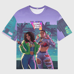 Мужская футболка оверсайз Риал даймз из Gta 6