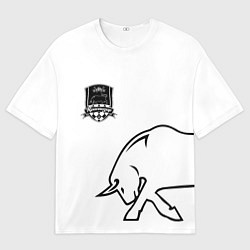 Мужская футболка оверсайз ФК Краснодар - бык