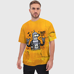 Футболка оверсайз мужская Cool Bender - graffiti, цвет: 3D-принт — фото 2