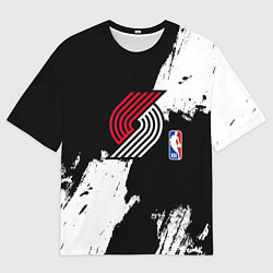 Мужская футболка оверсайз Трэйл Блэйзерс - брызги красок