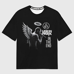 Мужская футболка оверсайз Честер Беннингтон ангел- In the end