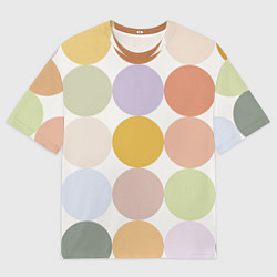 Футболка оверсайз мужская Цветочный горошек, цвет: 3D-принт