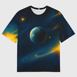 Футболка оверсайз мужская Пространство Вселенной, цвет: 3D-принт
