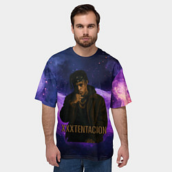Футболка оверсайз мужская XXXTentacion - кулак, цвет: 3D-принт — фото 2