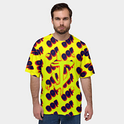 Футболка оверсайз мужская Doom off, цвет: 3D-принт — фото 2