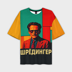 Футболка оверсайз мужская Шредингер поп-арт, цвет: 3D-принт