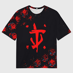 Мужская футболка оверсайз Doom cyberpunk