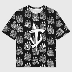 Футболка оверсайз мужская Doom хищник леса, цвет: 3D-принт