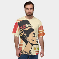 Футболка оверсайз мужская Нефертити, цвет: 3D-принт — фото 2