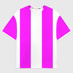 Футболка оверсайз мужская Color white and pink, цвет: 3D-принт