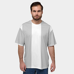 Футболка оверсайз мужская Color white grey, цвет: 3D-принт — фото 2