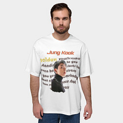 Футболка оверсайз мужская Чонгук - BTS, цвет: 3D-принт — фото 2