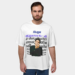 Футболка оверсайз мужская Шуга - BTS, цвет: 3D-принт — фото 2