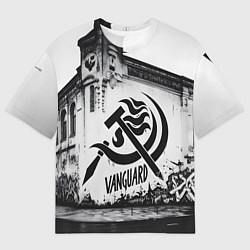 Футболка оверсайз мужская Серп и молот - авангард, цвет: 3D-принт