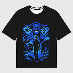 Мужская футболка оверсайз Аниме Поднятие уровня в одиночку